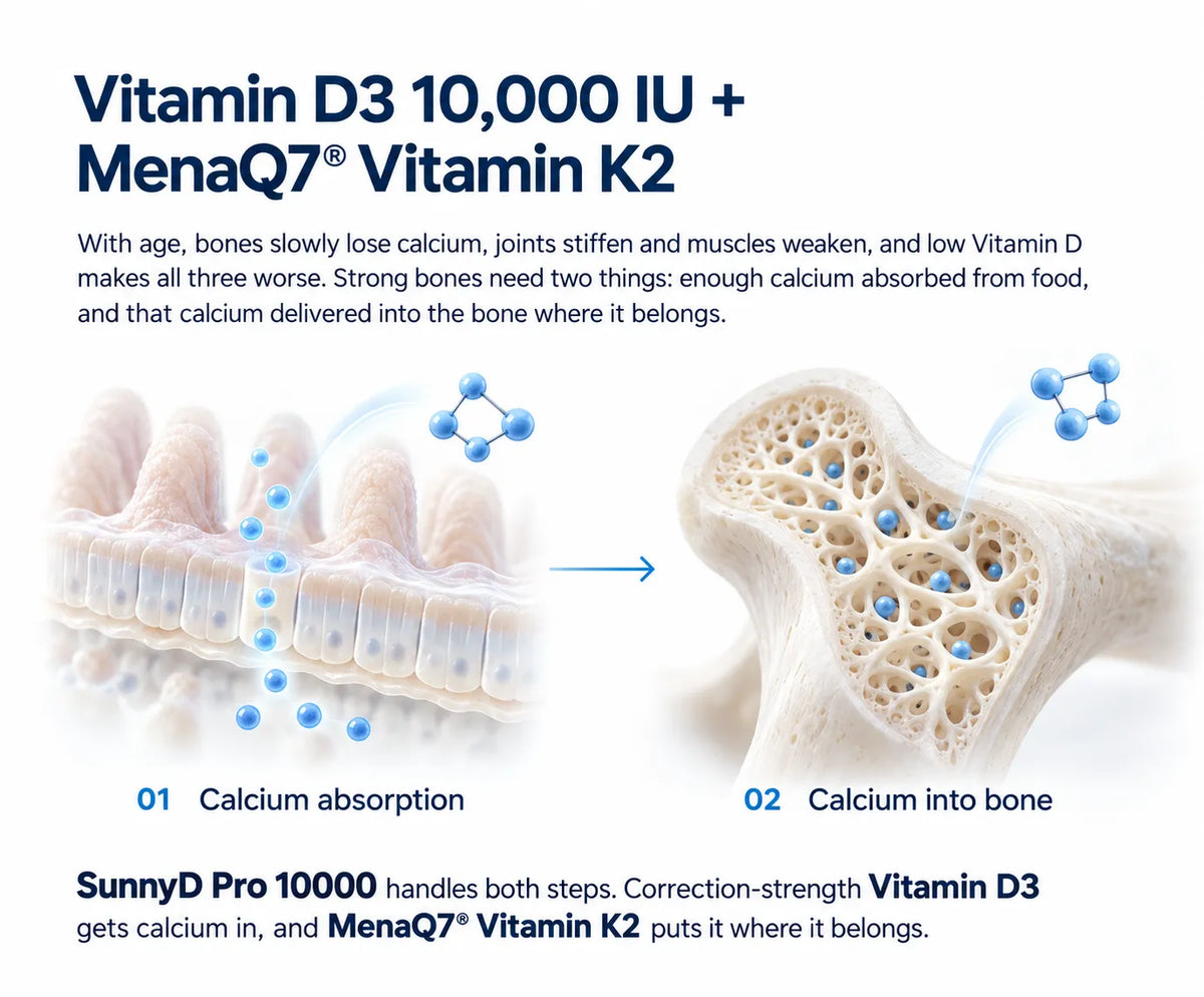 Vitamin D3 10,000 IU + MenaQ7® Vitamin K2