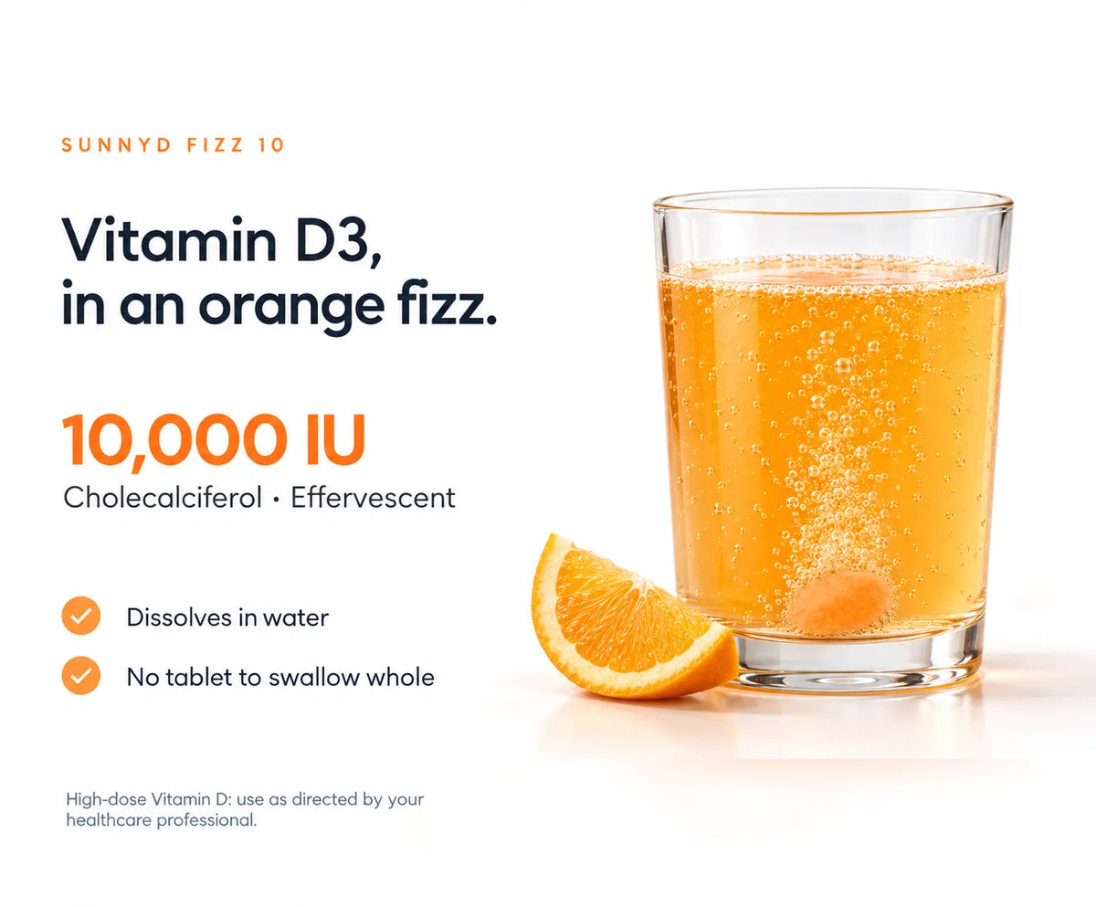 Vitamin D3 (Cholecalciferol) 10,000 IU – Effervescent 