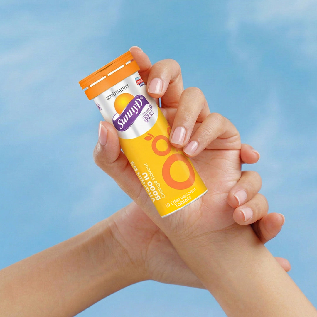 Scotmann’s SunnyD Fizz Vitamin D3 (5,000 IU) – 10 Effervescent Tablets