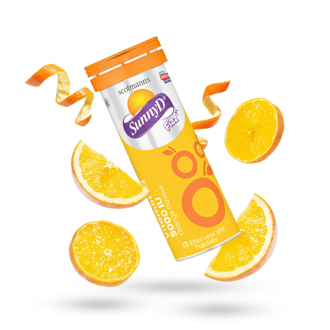 Scotmann’s SunnyD Fizz Vitamin D3 (5,000 IU) – 10 Effervescent Tablets