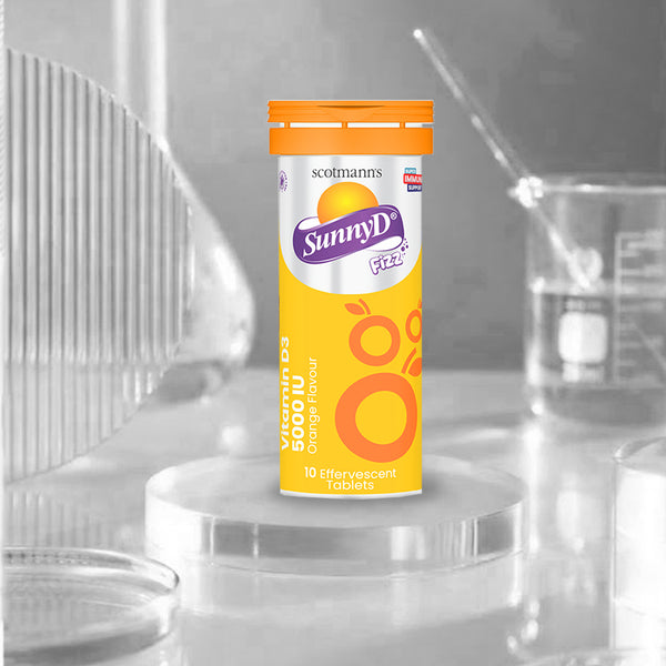 Scotmann’s SunnyD Fizz Vitamin D3 (5,000 IU) – 10 Effervescent Tablets