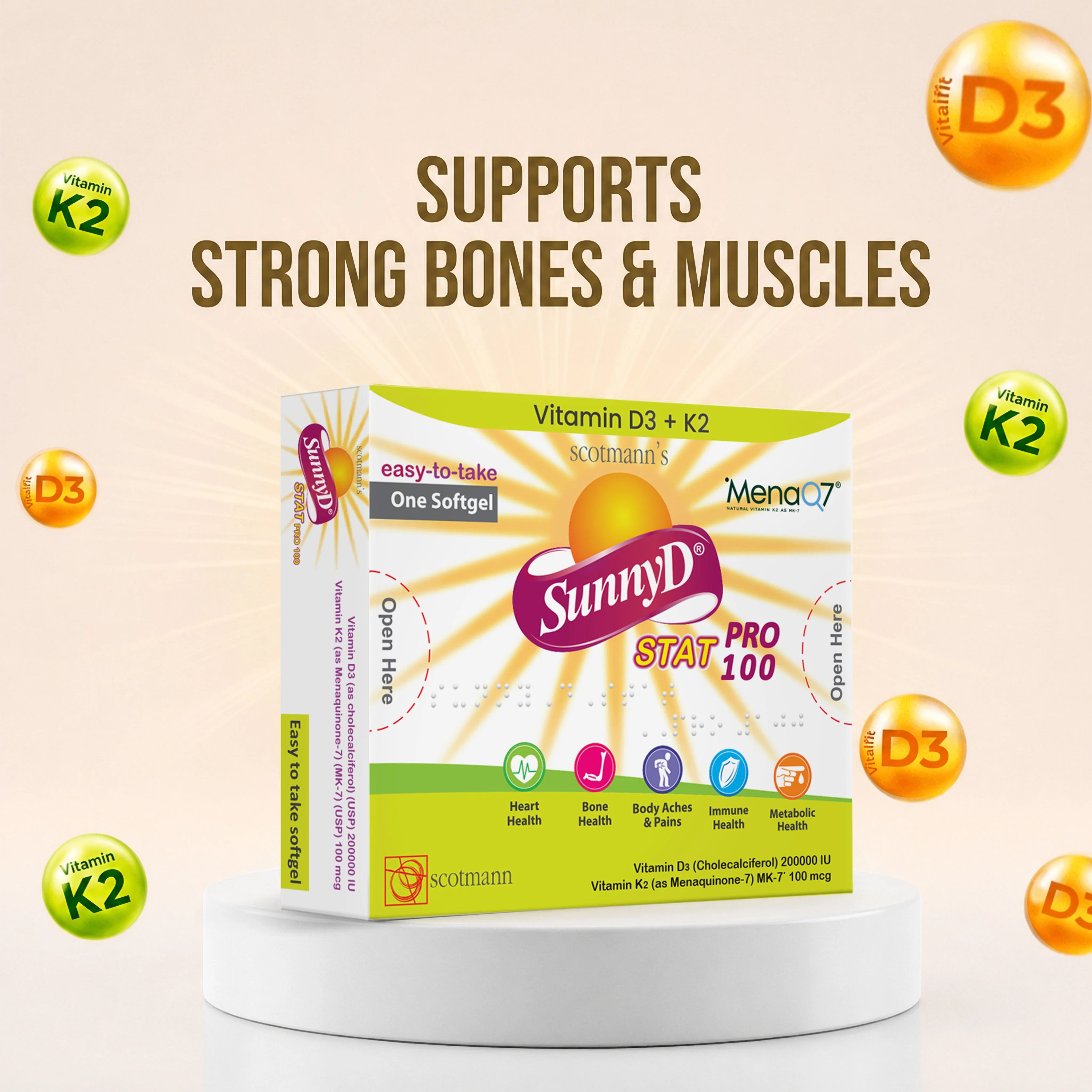 Scotmann's SunnyD Stat Pro 100 – One Softgel