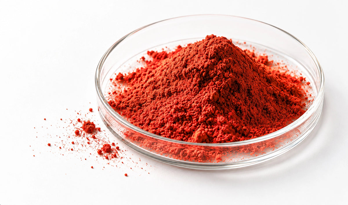 Astaxanthin carotenoid antioxidant ingredient illustration