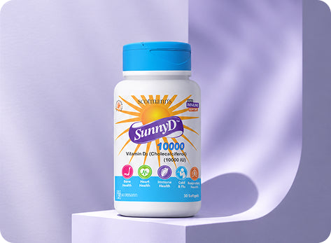 SunnyD vitamin D3 softgel range by Scotmann Pharmaceuticals Pakistan