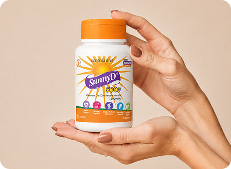 SunnyD 5000 halal vitamin D softgel 30 and 60 packs