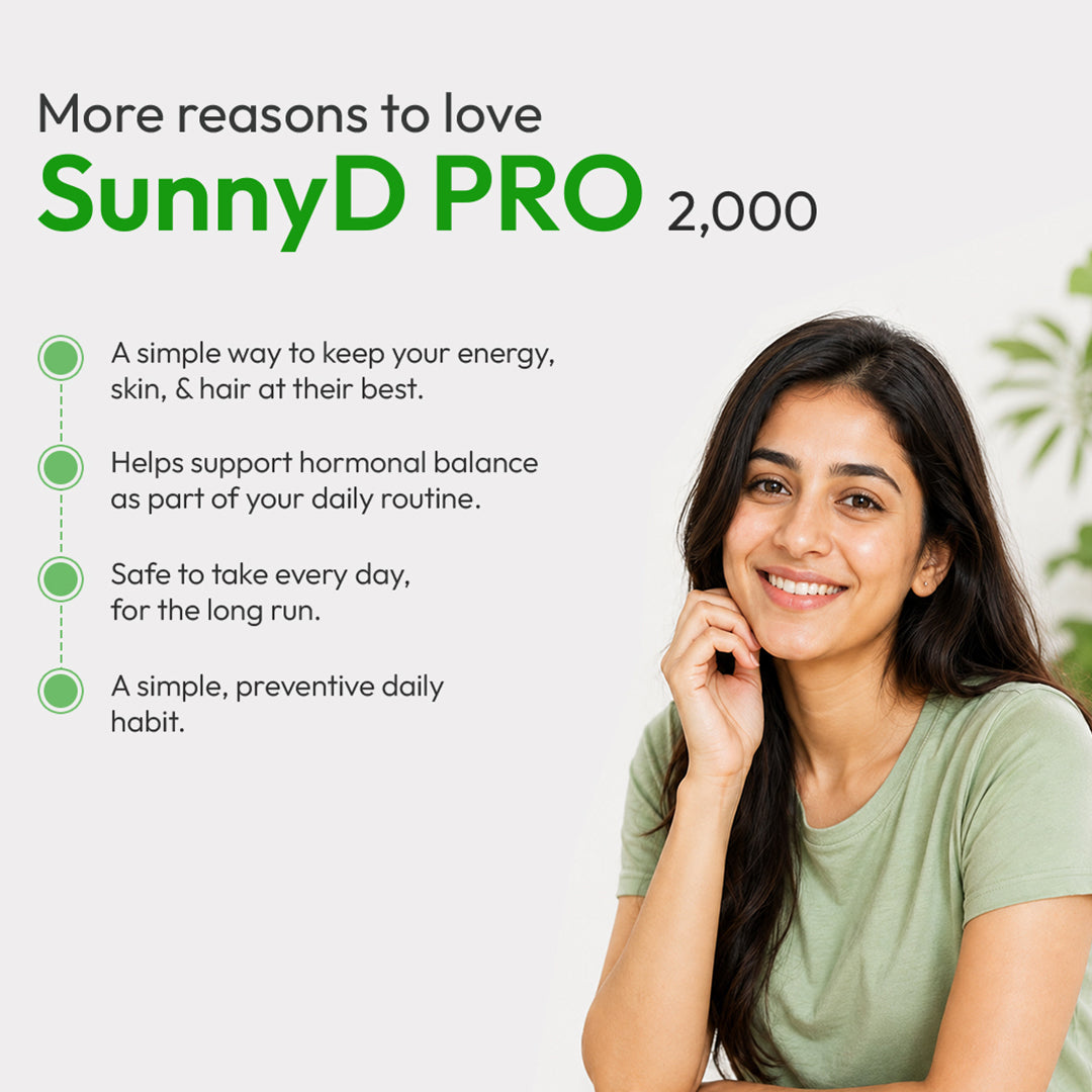 Scotmann's SunnyD Pro 2000 supplement features infographic highlighting Vitamin D3 and K2 MK-7