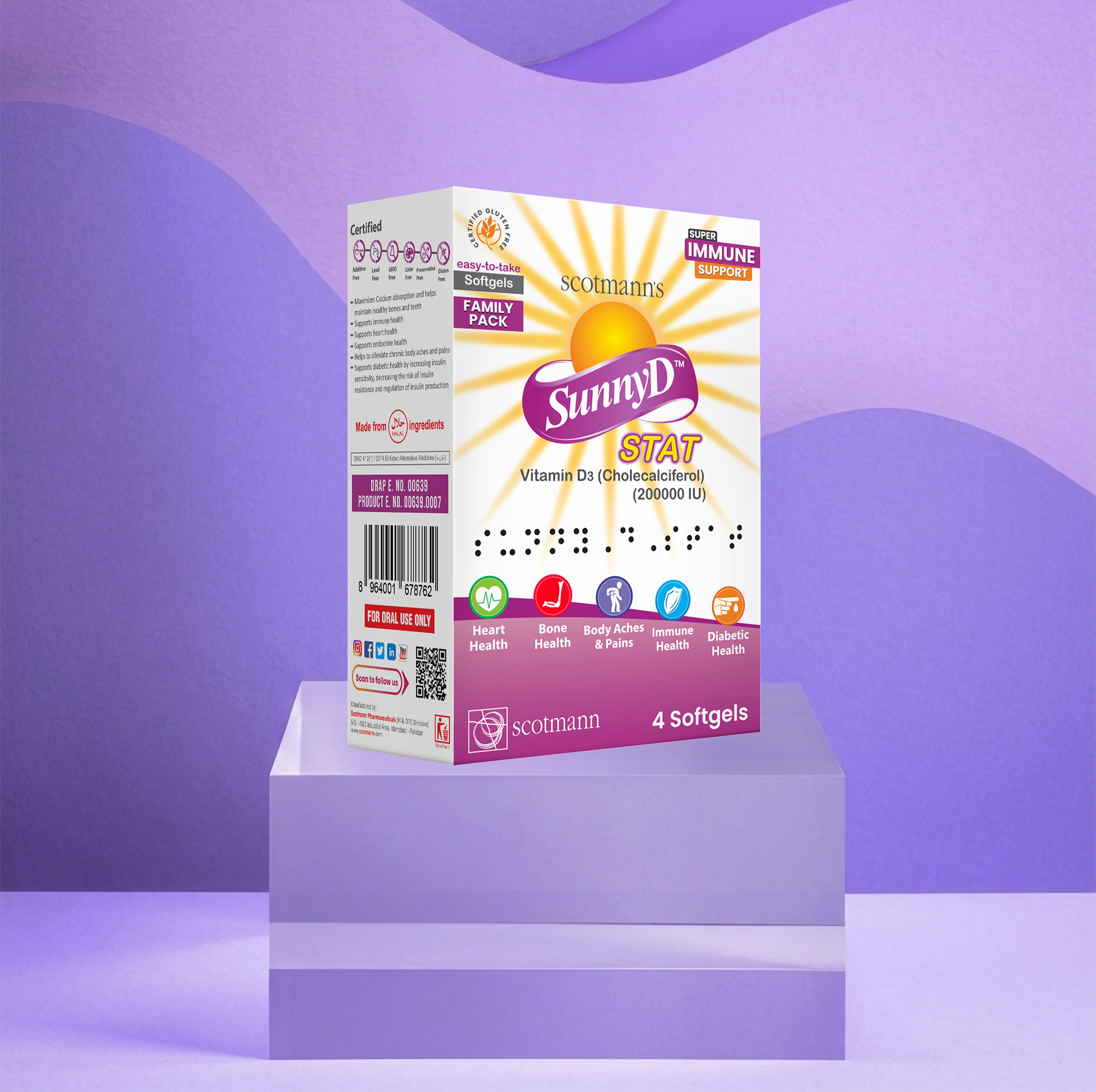 Scotmann’s SunnyD STAT Softgels - Family Pack