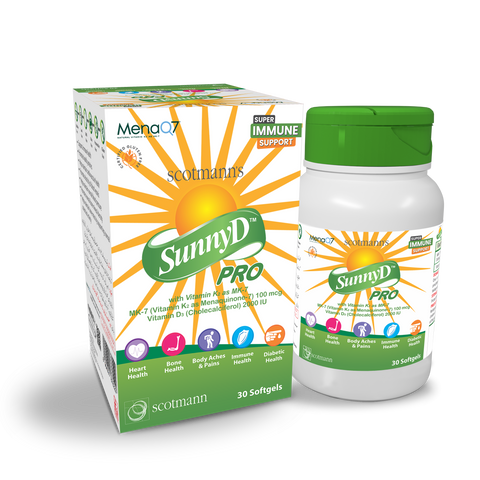 Scotmann’s SunnyD PRO Vitamin D3 & K2 - 30 Softgels