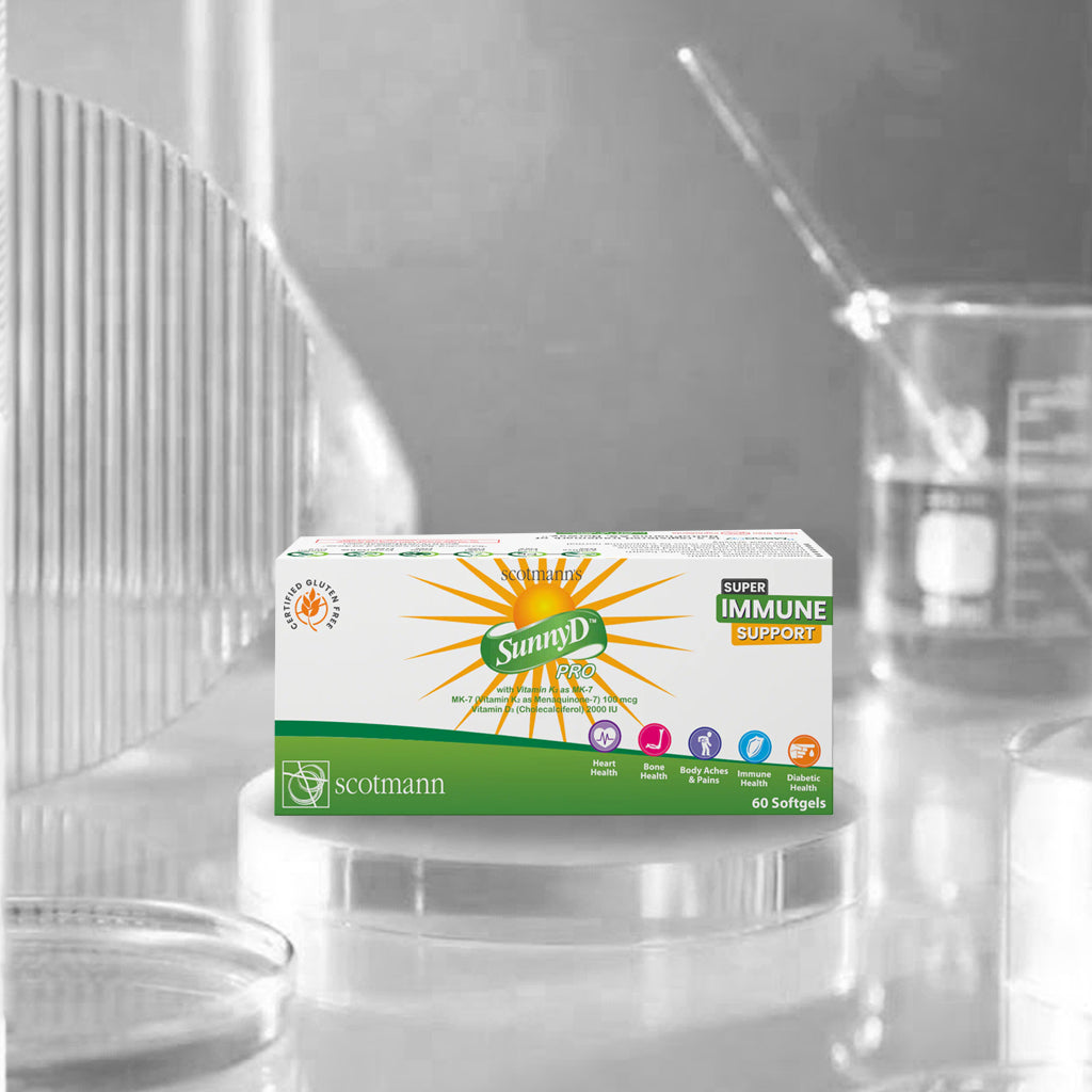Scotmann’s SunnyD PRO Vitamin D3 & K2- 60 Softgels