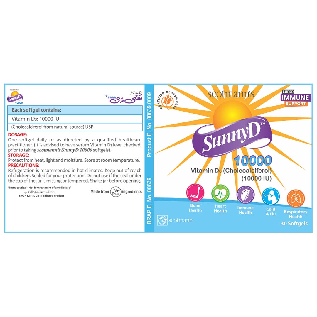Scotmann’s SunnyD 10000 - 30 Softgels