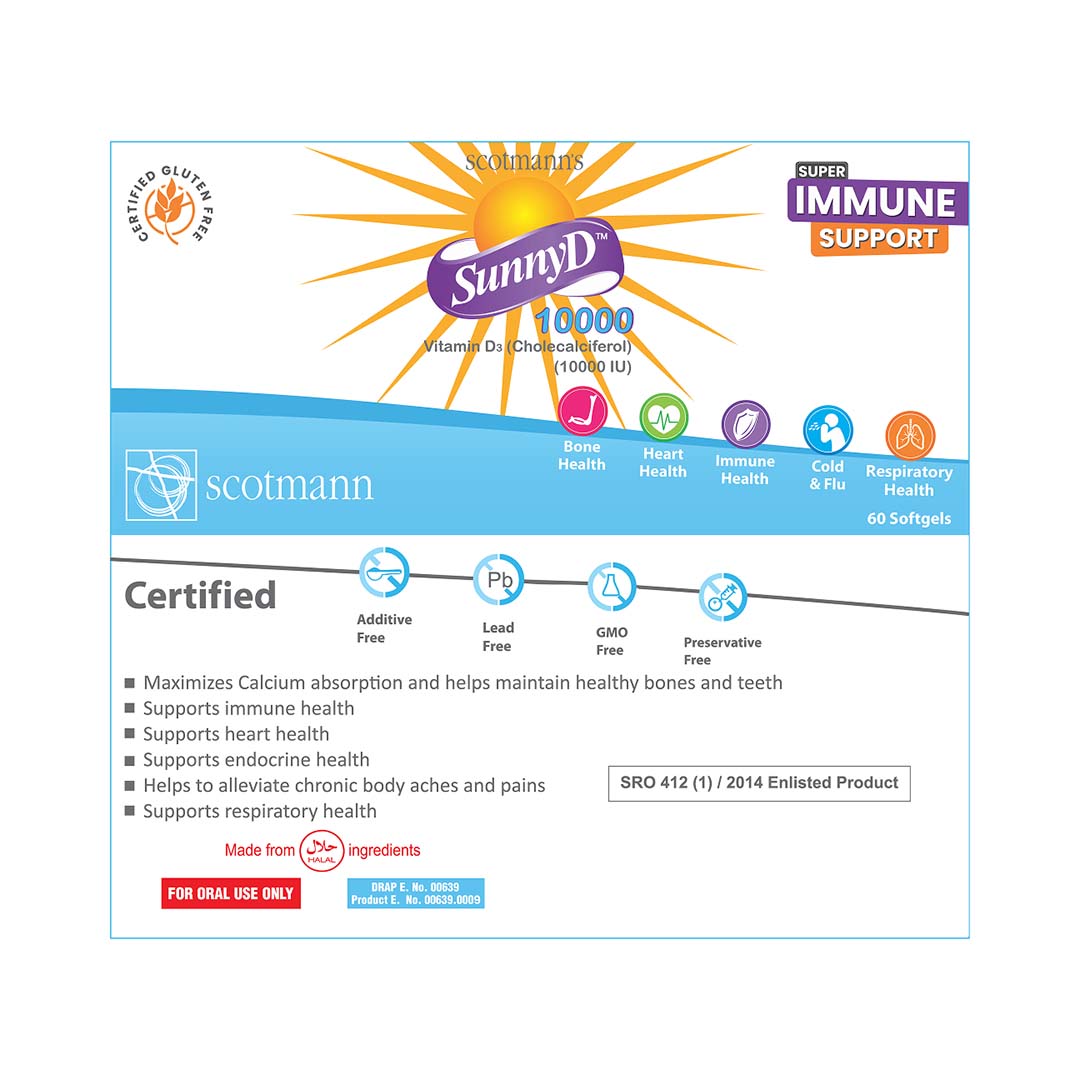 Scotmann’s SunnyD 10000 - 60 Softgels