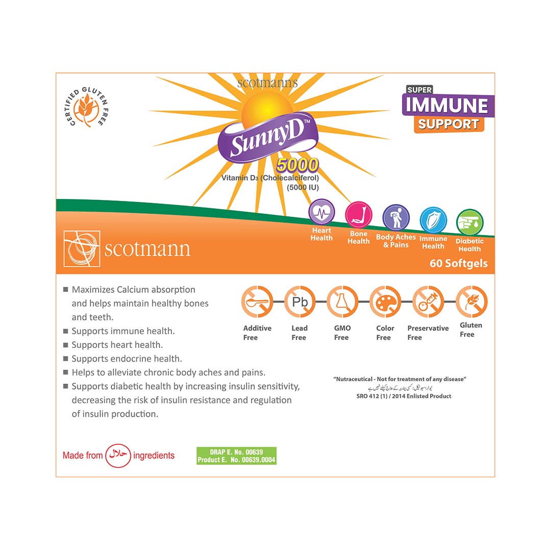 Scotmann’s SunnyD 5000 - 60 Softgels