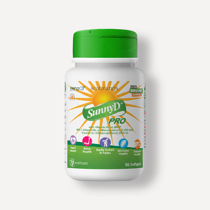 Sunny D Pro 2000 vitamin D3 and K2 supplement for bone and muscle health