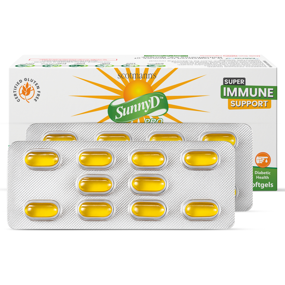 Scotmann's SunnyD PRO Vitamin D3 K2- 60 Softgels – D-Dukaan