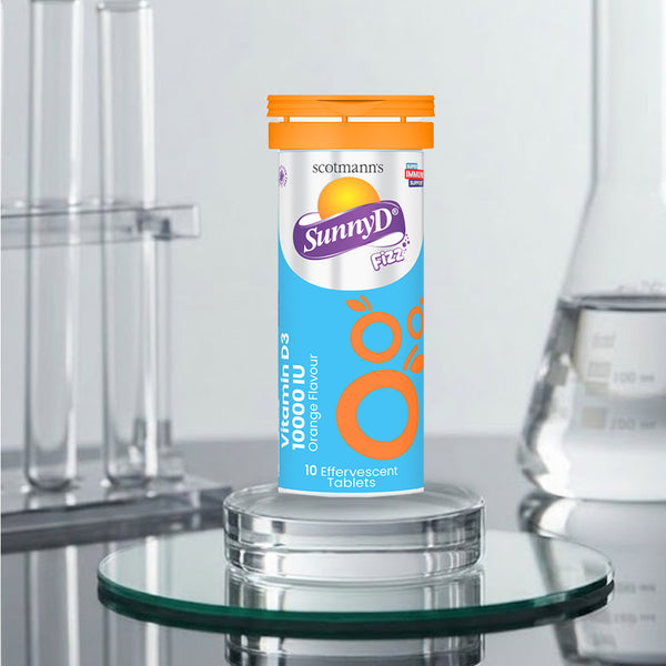 Scotmann’s SunnyD Fizz Vitamin D3 (10,000 IU) – 10 Effervescent Tablets