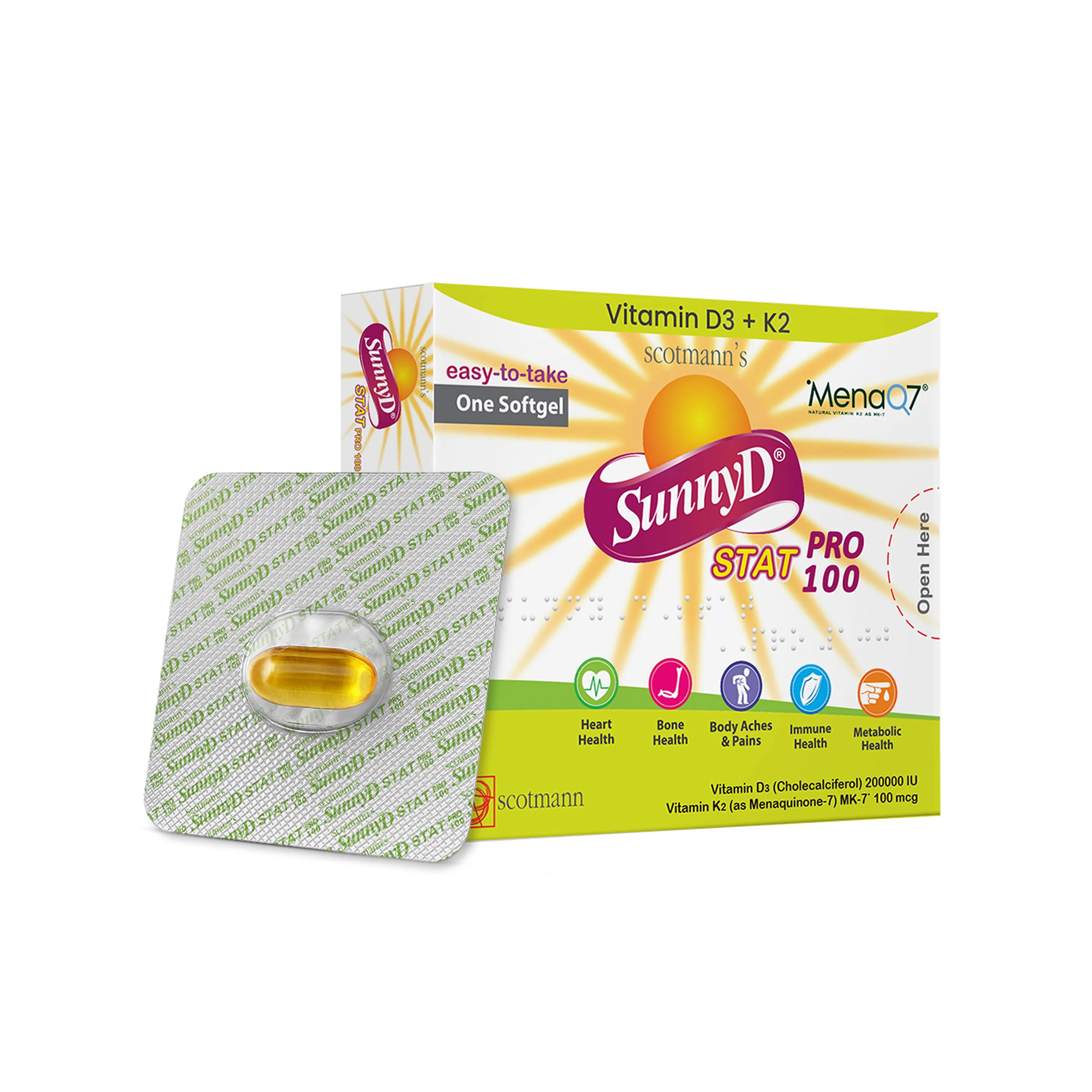 Scotmann's SunnyD Stat Pro 100 – One Softgel