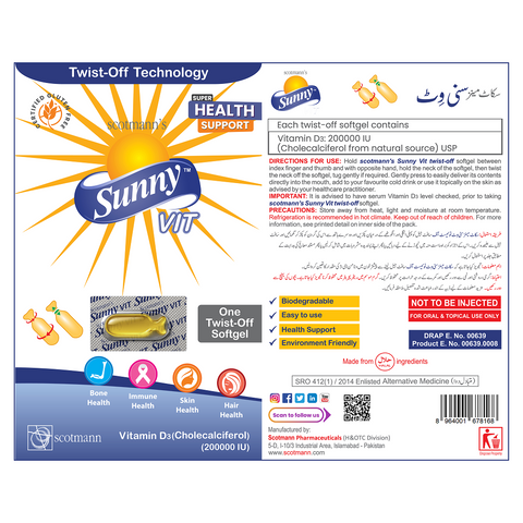 Scotmann’s Sunny Vit Twist-off - Softgel