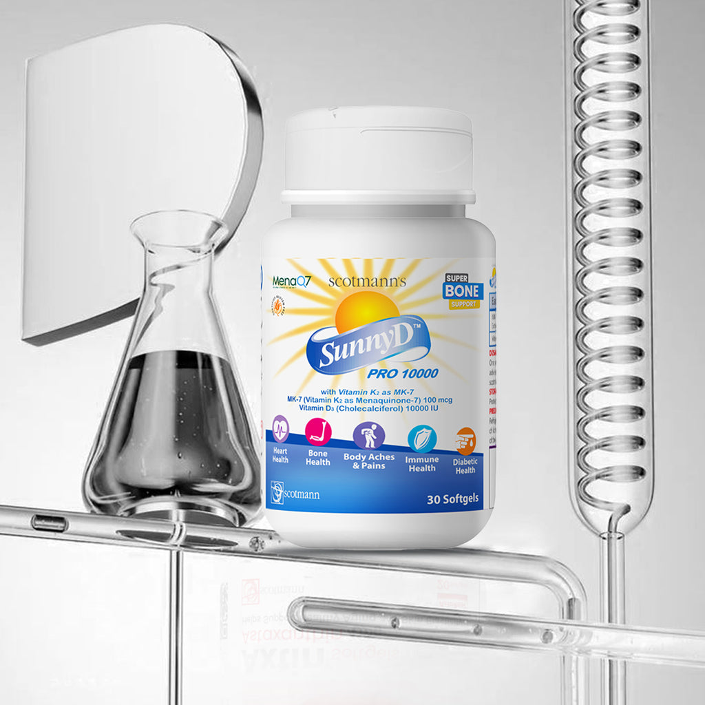 Scotmann’s SunnyD PRO 10000 Vitamin D3 & K2- 30 Softgels