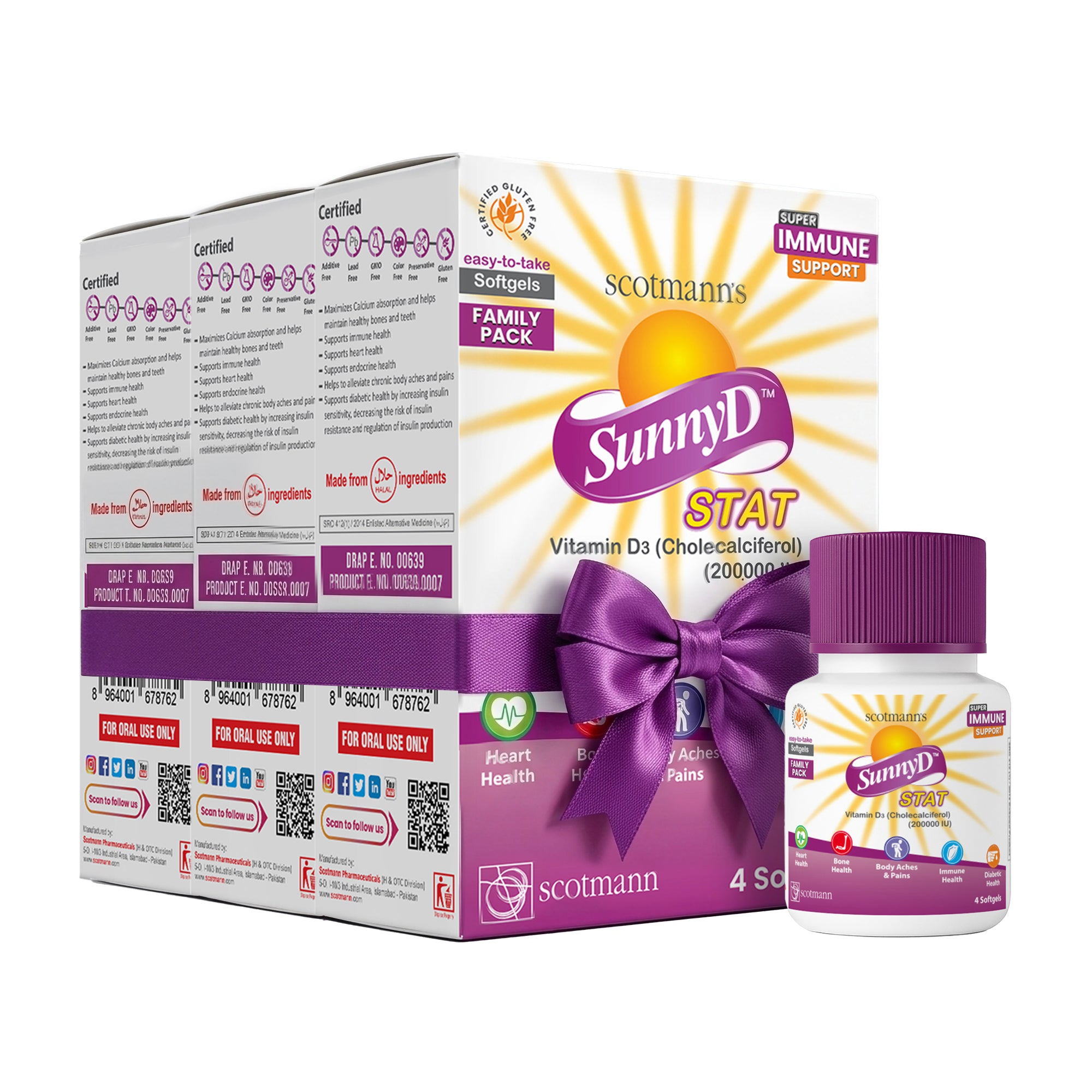 SunnyD Stat Family Bundle Pack of 3